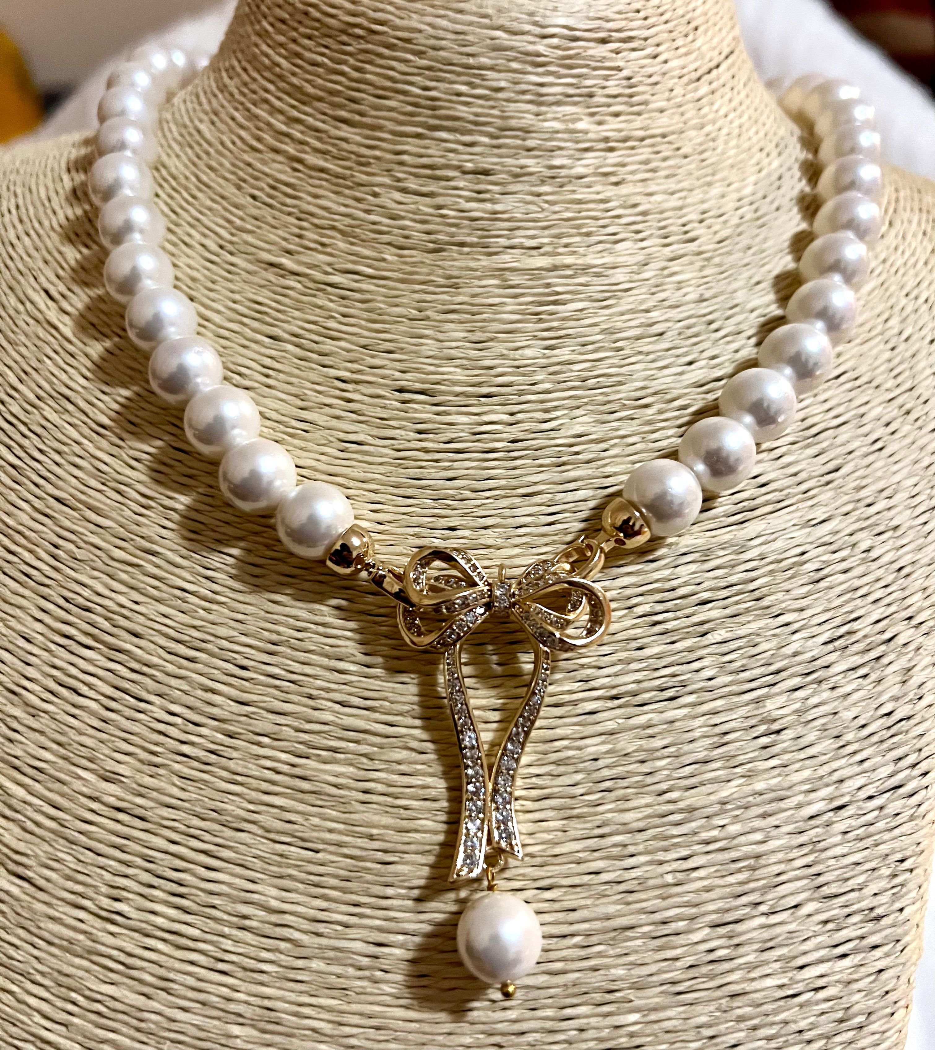 Bridal Shell Pearl Neckless